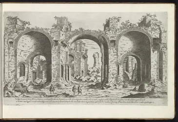 Ruinerna av Caracalla-baden i Rom Forntida byggnader (serietitel) I vestigi dell
