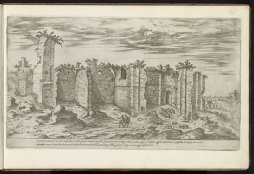 Ruinerna av Caracalla-baden i Rom Forntida byggnader (serietitel) I vestigi dell