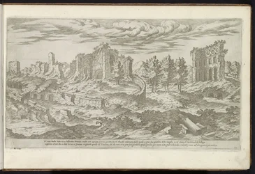 Ruinerna av Trajanus bad i Rom Forntida byggnader (serietitel) I vestigi dell