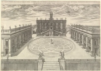 Utsikt över den romerska Capitolium, 1569