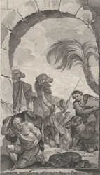 The Chapel of the Foundlings in Paris: The Suite of the Magi: Kamelförare och bärare..., 1756.