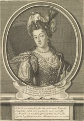 Porträtt av Madeleine de Scudéry 1607-1701, ca. 1710.