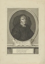 Porträtt av Olympia Maidalchini Pumhills 1591-1657, um 1700.