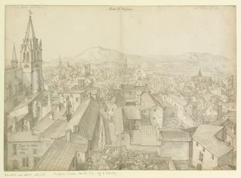 Del av kollegiet  i Avignon  1617 : Del av Avignon