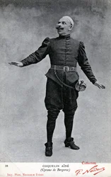 Constant Coquelin aka som Coquelin aîné (1841 - 1909) i kostymen av Cyrano de Bergerac (s/v foto)