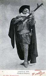 Constant Poppy aka Coquelin aîné (1841 - 1909) fotograferad i Cyrano de Bergeracs kostym (foto)