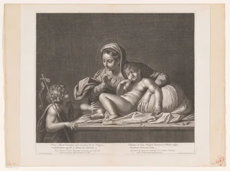 Maria mötte Kristus medan hon sov, men Johannes av Doper förblev tyst Jesus Kristus sover (...) / Kristus som sover i Marias famn (...) (titel på objektet)