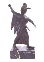 Figur av Minerva-strider, etruskisk (brons)