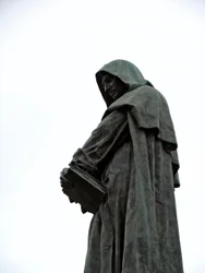 Monument till Giordano Bruno (1548-1600) Dominikansk filosof och bror. Skulptur av Ettore Ferrari (1845-1929) 1889 Campo dei Fiori, Rom