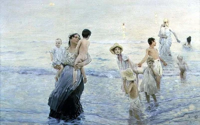 juli (på stranden)