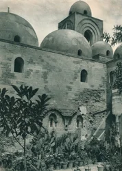 Kyrkan San Giovanni degli Eremiti, Palermo, Sicilien, Italien, 1927.