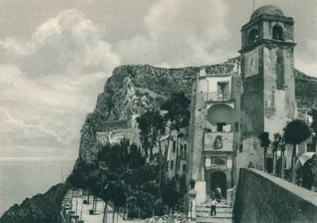 Kyrka vid stranden, Capri, Italien, 1927