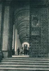 Vatikanens ingång från Petersplatsen, Rom, Italien, 1927