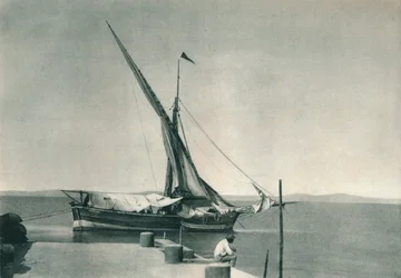 Hamnen, Ischia, Italien, 1927