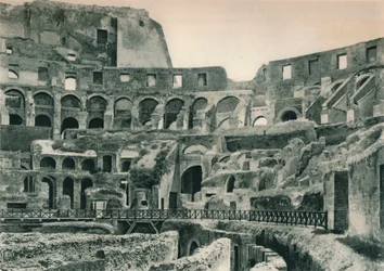 Interiör av Colosseum, Rom, Italien, 1927
