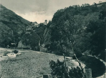 Runkelstein slott, Bolzano, Sydtyrolen, Italien, 1927