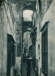 Street of Capri, Italien, 1927