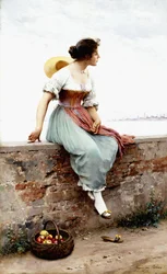 Ett eftertänksamt ögonblick, 1896