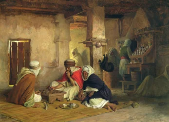 Arabiskt kafé, omkring 1874