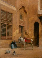 The Courtyard (olja på duk)