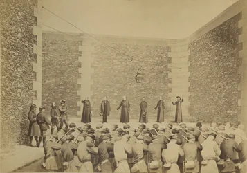 Avrättning av gisslan, La Roquette-fängelset, 24 maj 1871, 1870-71.