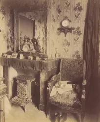 Interiör från ett arbetarklasshem, rue de Romainville,1909-10 (foto)