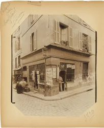 Sida från albumet "Documents for the History of Old Paris", c.1910