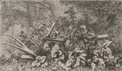 Plogen med kardborreväxter, 1858.
