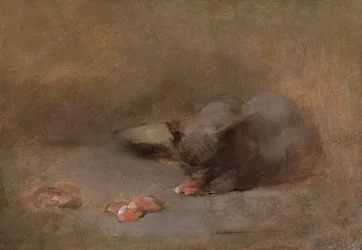 Chat Mangeant (olja på duk läggs ombord)
