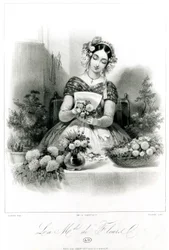 Blomsterförsäljaren, ca. 1840