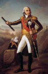Hellängdsporträtt av Jean Baptiste, greve Jourdan, marskalk av imperiet 1804 (1762-1833) Målning av Eugene Louis Charpentier (1811-1890) 1856, 2,15 x 1,4 m.