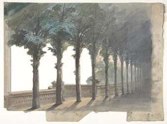 Design för en scen på Opéran, Paris, 1830-90.