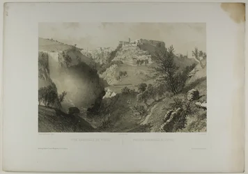 General View of Tivoli, tallrik sjutton från Italie Monumentale et Pittoresque