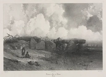 Pittoreska och romantiska resor i det antika Frankrike: Bretagne: Dolmen of Parc-ar-Colmen