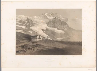 Utsikt över Jungfrau från Kleine Scheidegg La Jungfrau vue de la petite Scheideck (titel på objekt) Ansikten i Schweiz och Savoy (serietitel) La Suisse et la Savoie (serietitel på objekt)
