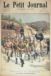 Händelser i Transvaal: The First English Prisoners, framsidan av Le Petit Journal, 29 oktober 1899