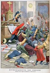 Massaker i kyrkan Moukden, Mandchourie, Kina, 1900