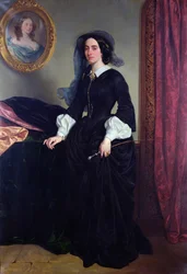 Porträtt av Marie Deveria, 1856
