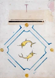 Motiv för ett badrumskakel, Chateau d