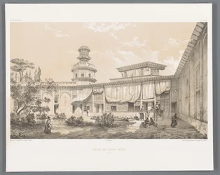 Char Bagh Palace i Isfahan Palais du Tchar-Bach Ispahan (titel på objekt) Persiska landskap (serietitel) Perse modern (serietitel)