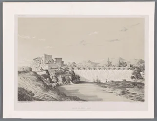 Vattenfall av Band Amir på slätten i Persepolis Chûte du Bend-Amir plaine de Persépolis (titel på objektet) Persiska landskap (serietitel) Perse modern (serietitel)