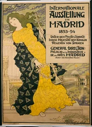 Affisch för ”Internationale Ausstellung zu Madrid”, 1893