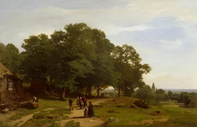 E. Dücker, går till kyrkan