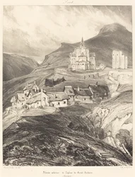 Absid av kyrkan Saint-Nectaire