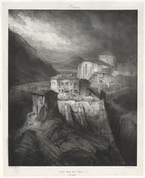Pittoreska och romantiska resor i gamla Frankrike: Auvergne vol. II: St. John Church, Thiers, Plate