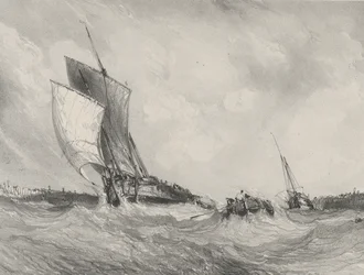 Återvänder till hamnen, 1833.