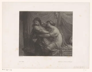 Josef och Potifars hustru Joseph et Putiphar (titel på objekt) Forntida och samtida konstnärer (serietitel) Les artistes anciens et modernes (serietitel)