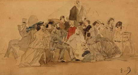Eftermiddag på stranden, ca 1865