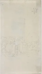Bretonska kvinnor på stranden