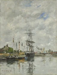 Deauville, båtbassängen, 1887